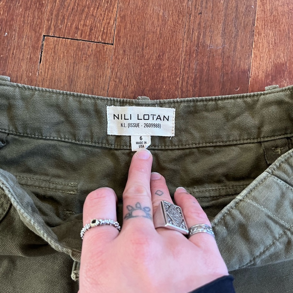 Nili Lotan Green Trousers
